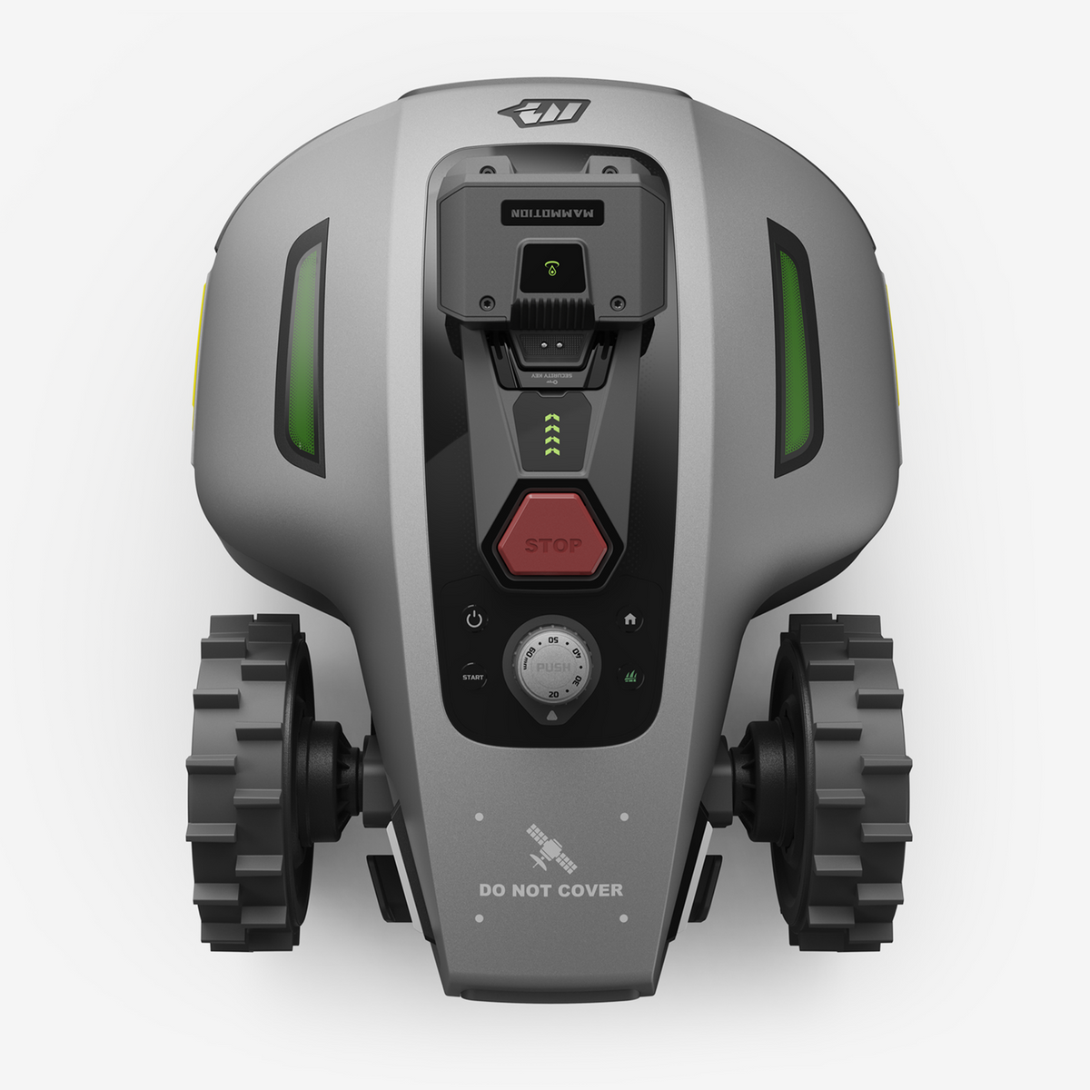 Vista del robot tagliaerba MAMMOTION YUKA mini 2 800