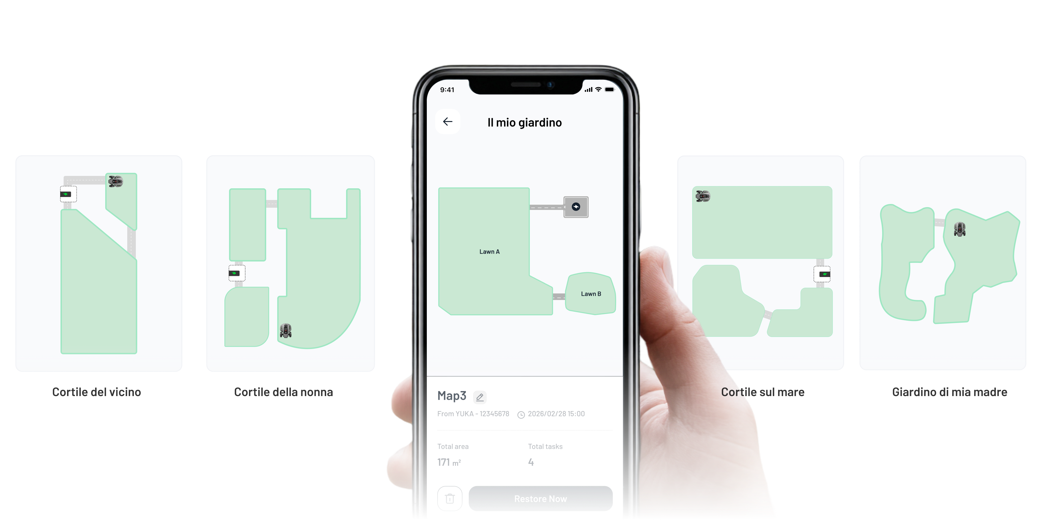 Domina il Tuo Prato con Mammotion LiveMap*