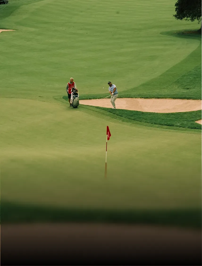 Fairway e bunker di un campo da golf